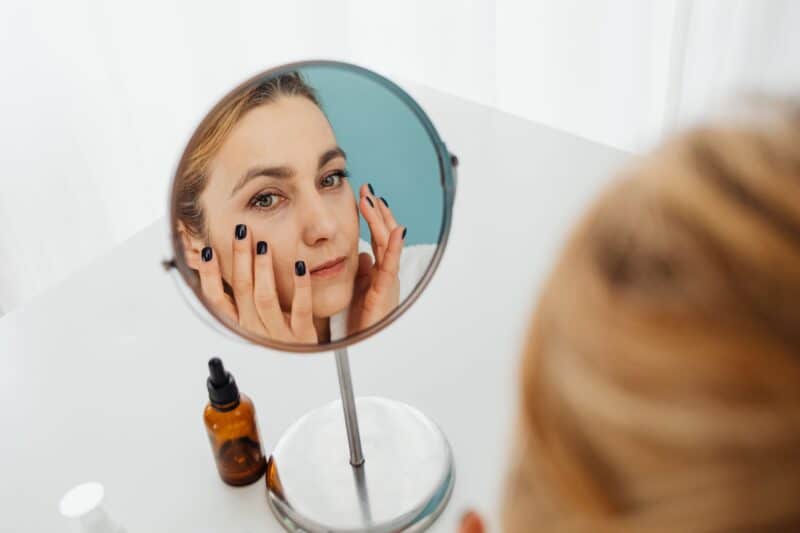 Concerns hollow under eye